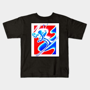 Skier gift idea Kids T-Shirt